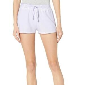 New SUNDOWN By Splendid Playa Short Brushed Terry Lavender Purple Women’s Sz XL